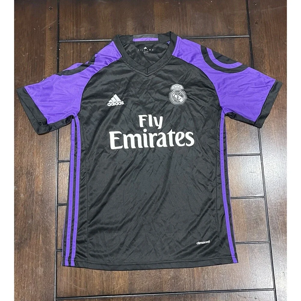 Adidas Real Madrid 2016-17 Away Jersey Ronaldo #7 Size XL FITS M/L READ Descript